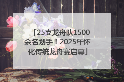 25支龙舟队1500余名划手！2025年怀化传统龙舟赛启幕
